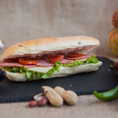 Ciabatta cu muschi file afumat
